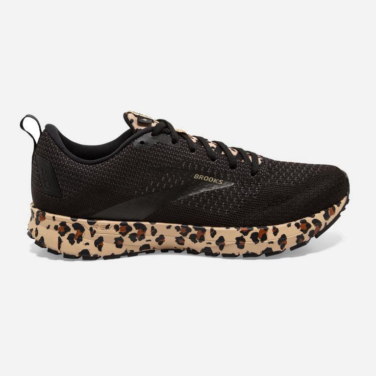 Tenis Brooks Correr Revel 4 Mujer Zapatillas En Asfalto - Negros / Metal / Leopardo / Kaki (7925TBRU